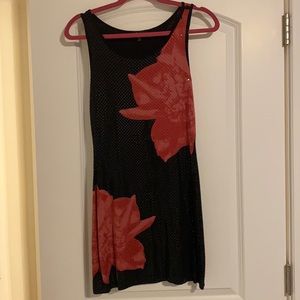 Dress from express, worn a once. Pink and black with sequins.